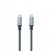 Kabel USB C NANOCABLE 10.01.4100-COMB 50 cm Zelená