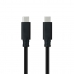 Kaapeli USB C NANOCABLE 10.01.4101-L150 1,5 m Musta