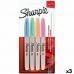 Set Viltstiften Sharpie 4 Onderdelen Multicolour (3 Stuks)