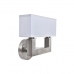 Lampa ścienna DKD Home Decor Srebrzysty Metal Poliester Biały 220 V 40 W (25 x 14 x 24 cm)