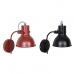 Fali Lámpa DKD Home Decor 15 x 20 x 28 cm 16,5 x 26 x 28 cm Piros Fekete Fém 220 V 50 W Loft (2 egység)