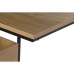 Kisasztal DKD Home Decor 55 x 35 x 55 cm Természetes Fekete Fém Fa MDF
