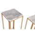 2 tooli komplekt DKD Home Decor Valge Kuldne 33 x 33 x 70 cm