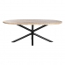 Jedálenský stôl DKD Home Decor Prírodná Čierna Kov Mangové drevo 200 x 100 x 76 cm