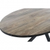 Ruokapöytä DKD Home Decor Musta Luonnollinen Metalli Mangopuu 200 x 100 x 76 cm
