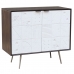 Sivupöytä DKD Home Decor Valkoinen Ruskea Metalli Mangopuu 90 x 43 x 80 cm