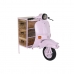 Prádelník DKD Home Decor 100 x 68 x 105 cm Kov Motorka Světle Růžová mangové dřevo