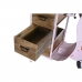 Prádelník DKD Home Decor 100 x 68 x 105 cm Kov Motorka Světle Růžová mangové dřevo