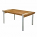 Dining Table Norah 160 x 85 x 74 cm Wood Stainless steel