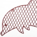 Bild Delfin 41,91 x 27,31 cm Rot Metall