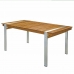 Dining Table Norah 220 x 100 x 74 cm Wood Stainless steel