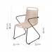 Kerti szék Antea 57 x 65,5 x 90 cm Snöre Beige-brun (taupe)