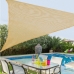 Vele parasole Tenda 3 x 3 m Grigio Polietilene Plastica 300 x 300 x 0,5 cm
