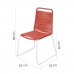 Záhradná stolička Antea 57 x 61 x 90 cm Czerwony Sznurek