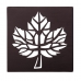 Tavla Löv av en växt 29,85 x 2,5 x 29,85 cm Metall Brun