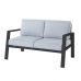 2-Seater Sofa Thais Graphite Aluminium 132,20 x 74,80 x 73,30 cm