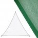 Vele parasole Tenda 3,5 x 3,5 m Verde Polietilene 350 x 350 x 0,5 cm