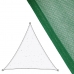 Stínící plachty Markýza 3,5 x 3,5 m Zelená Polyetylen 350 x 350 x 0,5 cm