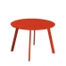 Postranný stolík Marzia 60 x 60 x 42 cm Červená Oceľ