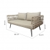 2 vietų sofa Ariki Plienas Rotangas sintetinis rotangas 161 x 84 x 67 cm