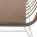 Chaise de jardin Ariki 65 x 62 x 76 cm rotin synthétique Acier Blanc