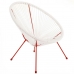 Градинско кресло Acapulco 73 x 80 x 85 cm Червен Бял Pатан
