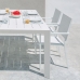 Chaise de jardin Thais 55,2 x 60,4 x 86 cm Aluminium Blanc