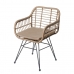 Garden chair Ariki 57 x 62 x 80 cm synthetic rattan Steel Graphite