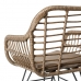 Chaise de jardin Ariki 57 x 62 x 80 cm rotin synthétique Acier Graphite
