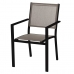 Záhradná stolička Thais 55,2 x 60,4 x 86 cm Grafitová Hnedosivá Aluminium