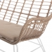 Vrtna fotelja Ariki 121 x 62 x 76 cm sintetički ratan Čelik Bijela