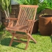 Садовое кресло Kayla 56 x 60 x 90 cm Натуральный древесина тика