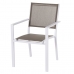 Záhradná stolička Thais 55,2 x 60,4 x 86 cm Hnedosivá Aluminium Biela