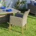 Garden chair Patsy Grey Wood Rattan 58 x 63 x 86 cm