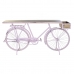 Consola DKD Home Decor Bicicleta 180 x 41 x 94 cm Rosa Claro Ferro Madeira de mangueira