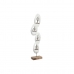 Dekorativ Figur DKD Home Decor 18 x 9 x 69 cm Brun Aluminium Hvit Treverk av mangotre Yoga