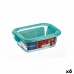 Прямоугольная коробочка для завтрака с крышкой Luminarc Keep'n Lagon 18,5 x 13 x 6,6 cm бирюзовый 1,22 L Cтекло (6 штук)
