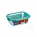 Прямоугольная коробочка для завтрака с крышкой Luminarc Keep'n Lagon 18,5 x 13 x 6,6 cm бирюзовый 1,22 L Cтекло (6 штук)