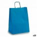 Papierová taška 24 x 12 x 40 cm Modrá (25 kusov)