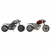 Tafelklok DKD Home Decor Motocicleta 44 x 13,5 x 23 cm Vermelho Cinzento Mota Ferro Vintage (2 Unidades)