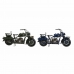 Fahrzeug DKD Home Decor Motorrad 34 x 12 x 17 cm Vintage (2 Stück)