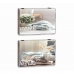 Pokrývky DKD Home Decor Home Účtovník Drevo MDF 2 kusov 46,5 x 6 x 31,5 cm