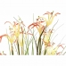 Dekorativ plante DKD Home Decor 45 x 45 x 140 cm Metal Orange Grøn Bourgogne PVC (2 enheder)