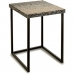 Postranný stolík Sivá Kov Perleť drevotriesková doska (47 x 62 x 47 cm)