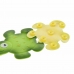 Covoraș de baie DKD Home Decor 11,5 x 1 x 10 cm Verde Galben Infantil Broască țestoasă PVC 10 cm (2 Unități)