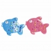 Alfombra de baño DKD Home Decor 13 x 1 x 10,5 cm Azul Rosa Infantil PVC Pez (2 Unidades)