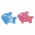 Bath rug DKD Home Decor 13 x 1 x 10,5 cm Blue Pink Children's PVC Fish (2 Units)