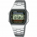 Horloge Uniseks Casio A168WA-1YES Zwart Zilverkleurig