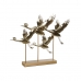 Figurine Décorative DKD Home Decor 64 x 9 x 51 cm Doré Oiseau