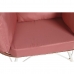 Vrtni fotelj DKD Home Decor 99 x 71 x 147 cm Kovina glina sintetični ratan Bela